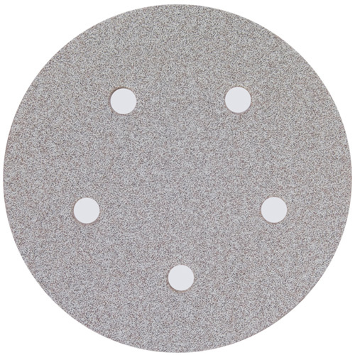 Norton 66261131578 Paper Hook & Loop Vacuum Discs, 5" Dia., 220 Grit, Aluminum Oxide, B-Weight-(Each)