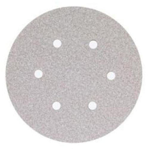 Norton 66261131588 Paper Hook & Loop Vacuum Discs, 6" Dia., 600 Grit, Aluminum Oxide, B-Weight-(Each)