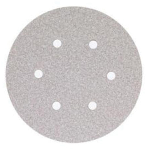 Norton 66261131593 Paper Hook & Loop Vacuum Discs, 6" Dia., 280 Grit, Aluminum Oxide, B-Weight-(Each)
