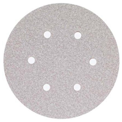 Norton 66261131598 Paper Hook & Loop Vacuum Discs, 6" Dia., 120 Grit, Aluminum Oxide, B-Weight-(Each)