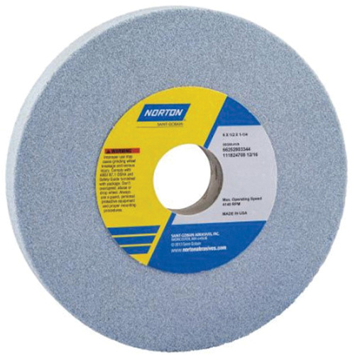 Norton 66252940207 Tool Room Wheel, Type 01, Ceramic Alumina, 7" x 1/4"-(Each)