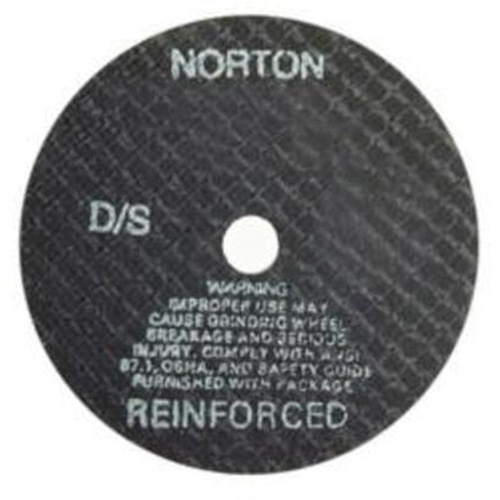 Norton 66243522502 Cut-Off Wheels, 4" x 1/16", 1/2" Arbor, Type 01/41, Aluminum Oxide, 19100 RPM-(Each)