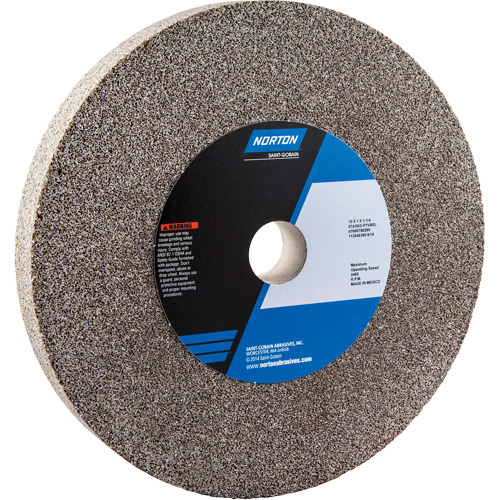 Norton 07660788295 Bench Grinding Wheels - Gemini, 10" x 1", 1" Arbor, Aluminum Oxide-(Each)