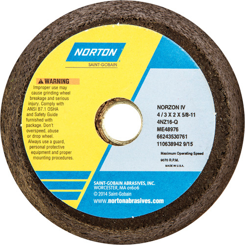 Norton 66243530761 Norzon Plus Non-Reinforced Portable Snagging Cups-(Each)