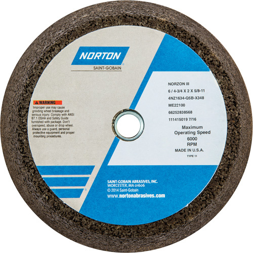 Norton 66252838568 Norzon Plus Non-Reinforced Portable Snagging Cups-(Each)