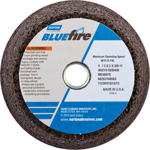 Norton 66253198583 BlueFire Non-Reinforced Portable Snagging Cups-(Each)