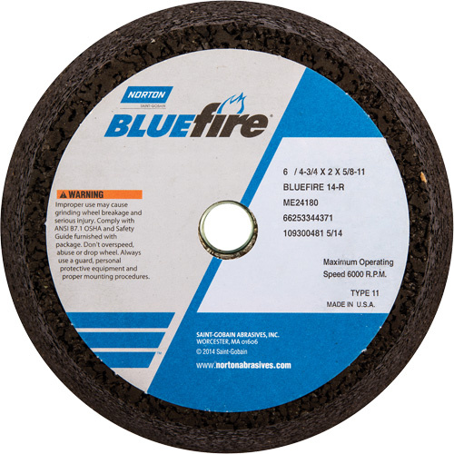 Norton 66253146922 BlueFire Non-Reinforced Portable Snagging Cups-(Each)