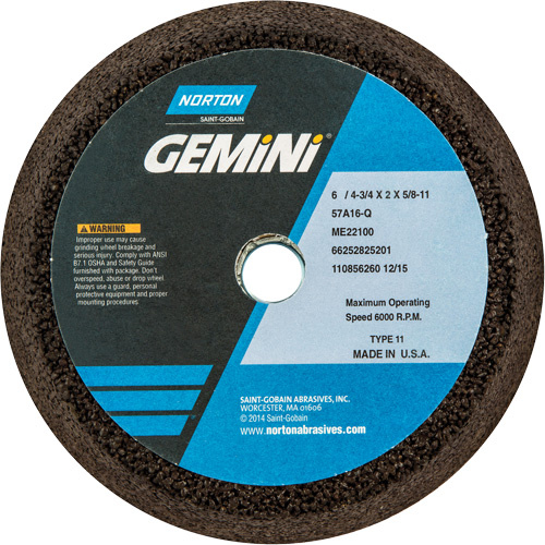 Norton 66252825201 Gemini Non-Reinforced Portable Snagging Cups-(Each)