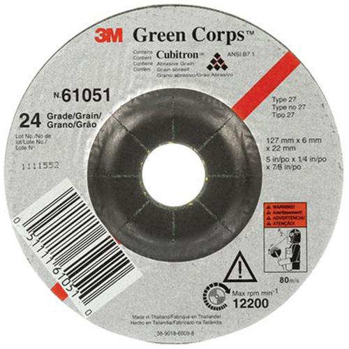 3M Green Corps™ Flexible Grinding Wheel  (Each)-Click on options for variations & Details.