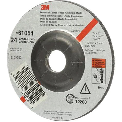 3M AB61054 Depressed Centre Grinding Wheel, 5" x 27, Aluminum Oxide-(Each) - Image 2
