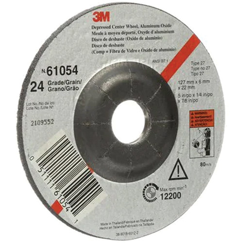 3M AB61054 Depressed Centre Grinding Wheel, 5" x 27, Aluminum Oxide-(Each) - Image 3