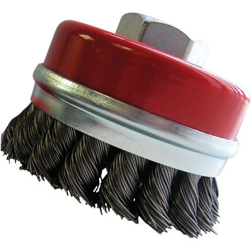 Osborn 0009913100 Bridled Cup Brushes Bridled Cup Brushes, 3" Dia. x 5/8"-11 Arbor - Each
