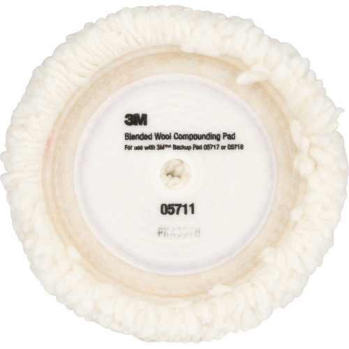 3M 05711 Compounding Pad, 9" Dia., Wool-(Each)