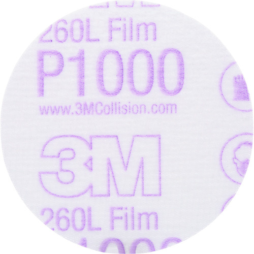 3M 00909 Gold Hookit Disc, 3" Dia., P1000 Grit, Aluminum Oxide, C-Weight - (Each)