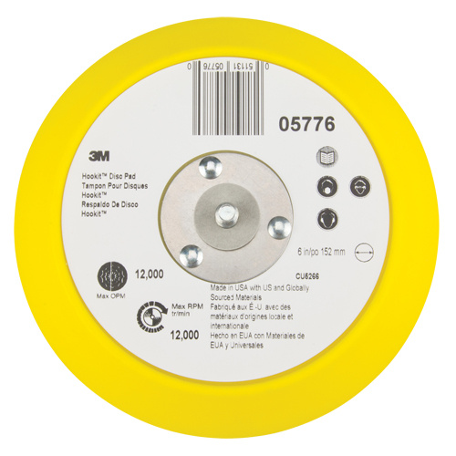 3M 05776 Hookit™ Disc Pad Hookit™ Disc Pad, 6" Dia. - Each