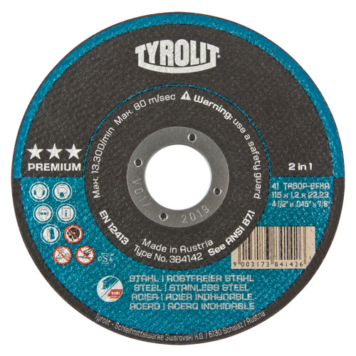 Tyrolit Premium 2 In 1 Thincut Cut-Off Wheel  (Each)-Click on options for variations & Details.