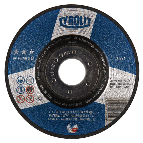 Tyrolit 458876 2-IN-1 Combination Wheel - 6"" 2-IN-1 Combination Wheel - 6", Type 27 - Each