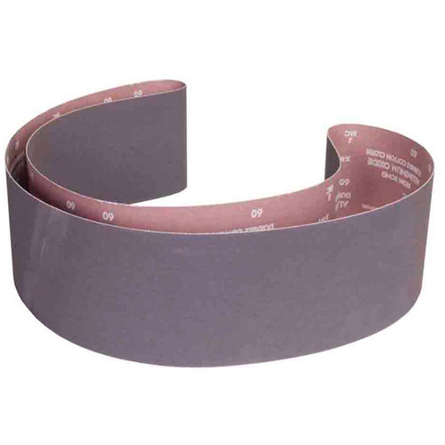 Norton 07660760062 R215 Sanding Belt, 6" W x 89" L, Aluminum Oxide, 80 Grit-(Each)