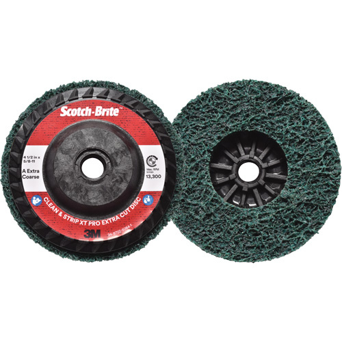 3M SB21050 Scotch-Brite™ Clean & Strip XT Pro Extra Cut Disc Scotch-Brite™ Clean & Strip XT Pro Extra Cut Disc, 4-1/2" Dia., Extra Coarse Grit, Aluminum Oxide - Each
