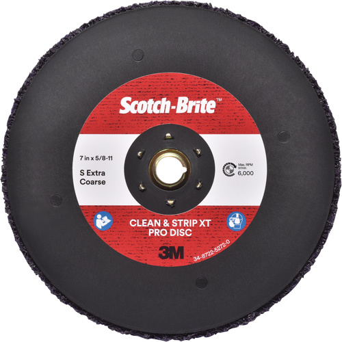 3M SB05589 Scotch-Brite™ Clean & Strip XT Pro Disc Scotch-Brite™ Clean & Strip XT Pro Disc, 7" Dia., Extra Coarse Grit, Silicon Carbide - Each