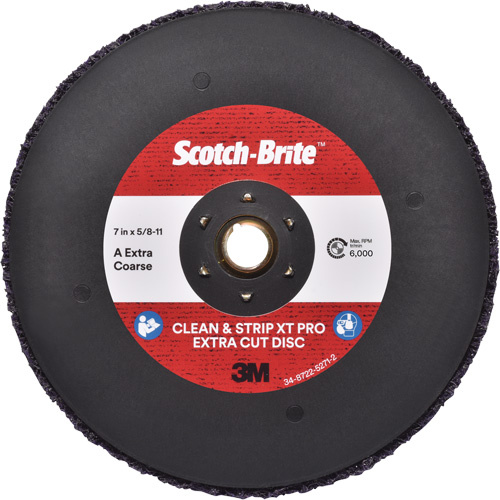 3M SB21039 Scotch-Brite™ Clean & Strip XT Pro Extra Cut Disc Scotch-Brite™ Clean & Strip XT Pro Extra Cut Disc, 7" Dia., Extra Coarse Grit, Aluminum Oxide - Each
