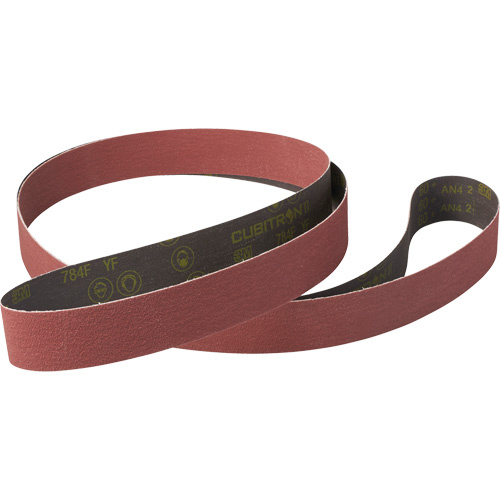 3M AM00351 Cubitron II 784F Cloth Sanding Belt, 1/4" W x 24" L, Ceramic, 36+ Grit-(Each)