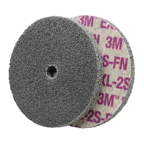 3M 7100129507 Scotch-Brite EXL Unitized Wheel, 6" x 1/4", 1/4" Arbor, Fine Grit, Aluminum Oxide/Ceramic/Zirconium-(Each)