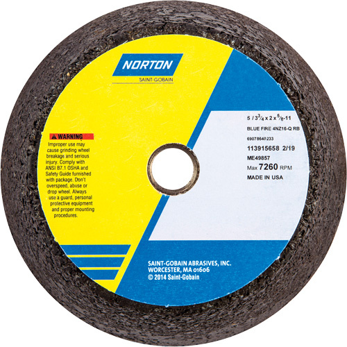 Norton 69078640233 BlueFire® Non-Reinforced Portable Snagging Wheel BlueFire<sup>®</sup> Non-Reinforced Portable Snagging Wheel - Each