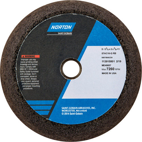 Norton 69078640234 Gemini® Non-Reinforced Portable Snagging Wheel Gemini<sup>®</sup> Non-Reinforced Portable Snagging Wheel - Each
