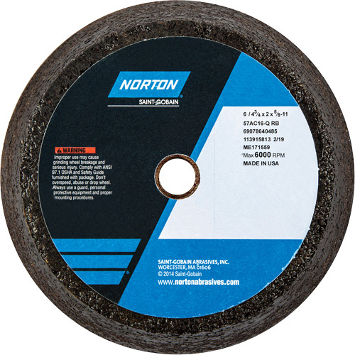 Norton 69078640485 Gemini® Non-Reinforced Portable Snagging Wheel Gemini<sup>®</sup> Non-Reinforced Portable Snagging Wheel - Each