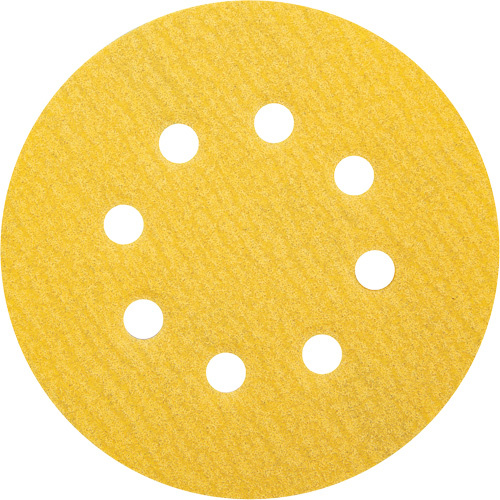 Norton 66261183918 Gold Reserve A296 Paper H&L Vacuum Disc Gold Reserve A296 Paper H&L Vacuum Disc, 5" Dia., 120 Grit, Aluminum Oxide, C-Weight - Pack of 50