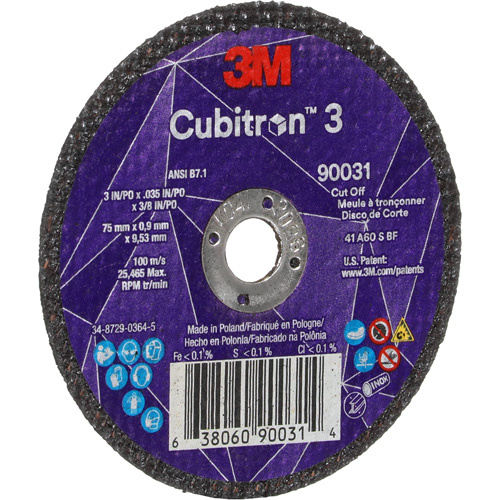 3M Cubitron™ 3 Cut-Off Wheel  (Each)-Click on options for variations & Details.