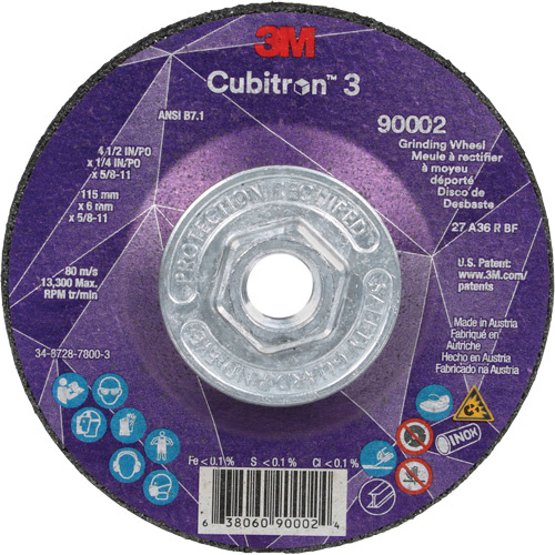 3M Cubitron™ 3 Depressed Centre Grinding Wheel  (Each)-Click on options for variations & Details.
