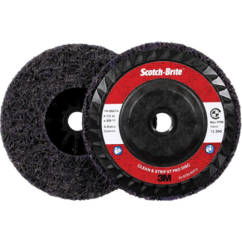 3M 7100176093 Scotch-Brite™ Clean and Strip XT Pro Disc XO-DC Scotch-Brite™ Clean and Strip XT Pro Disc XO-DC, 4-1/2" Dia., Extra Coarse Grit, Silicon Carbide - Each