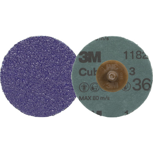3M 7100332086 Cubitron™ 3 Roloc™ Fibre Disc 1182C Cubitron™ 3 Roloc™ Fibre Disc 1182C, 2" Dia., 36+ Grit, Ceramic - Each