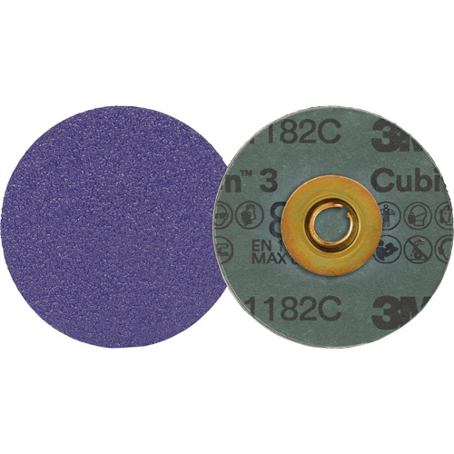 3M 7100332348 Cubitron™ 3 Roloc™ Fibre Disc 1182C Cubitron™ 3 Roloc™ Fibre Disc 1182C, 3" Dia., 80+ Grit, Ceramic - Each