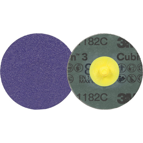 3M 7100332356 Cubitron™ 3 Roloc™ Fibre Disc 1182C Cubitron™ 3 Roloc™ Fibre Disc 1182C, 2" Dia., 80+ Grit, Ceramic - Each