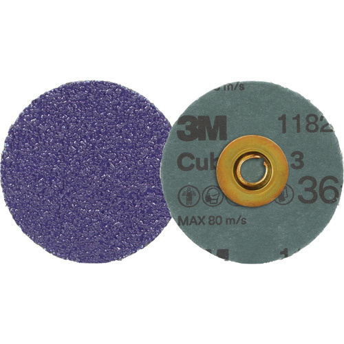3M 7100332354 Cubitron™ 3 Roloc™ Fibre Disc 1182C Cubitron™ 3 Roloc™ Fibre Disc 1182C, 3" Dia., 36+ Grit, Ceramic - Each