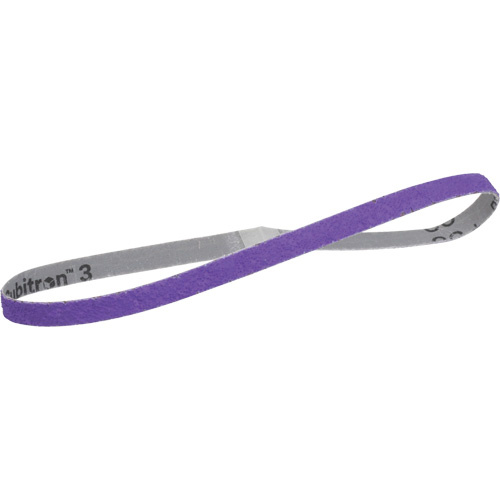 3M 7100354018 Cubitron 3 Cloth Belt 1184F, 1/2" W x 24" L, Ceramic, 80+ Grit-(Each)