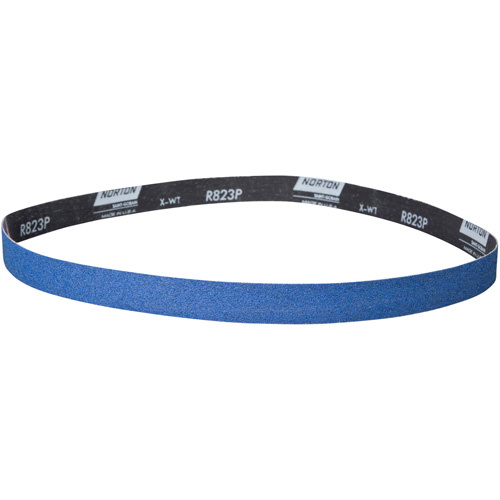Norton 78072726984 BlueFire® Narrow Benchstand Sanding Belt BlueFire<sup>®</sup> Narrow Benchstand Sanding Belt, 1-1/2" W x 60" L, Zirconia Alumina, 120 Grit - Each