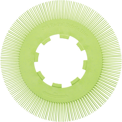 3M 7100374912 Scotch-Brite Type S Precision Radial Bristle Brush PN-RB without Adapter, Ceramic, 50+ Grit, 8" Dia.-(Case of 70)