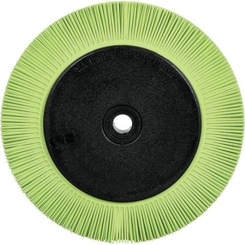 3M 7100374712 Scotch-Brite Type S Precision Radial Bristle Brush PN-RB with Flange, Ceramic, 50+ Grit, 8" Dia.-(Each)