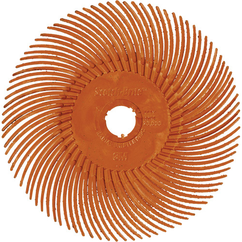 3M 7100374911 Scotch-Brite Type C Precision Radial Bristle Brush PN-RB, Ceramic, 80+ Grit, 2" Dia.-(Box of 40)