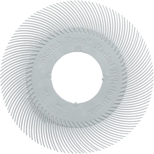 3M 7100374833 Scotch-Brite Type C Precision Radial Bristle Brush PN-RB without Adapter, Ceramic, 120+ Grit, 6" Dia.-(Box of 40)