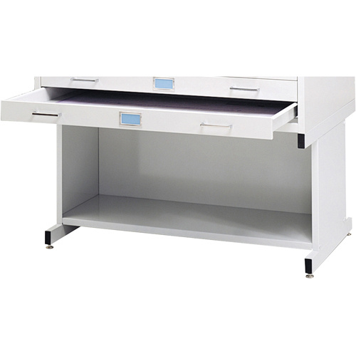 Safco 4975WH High Base for Steel Plan File Cabinet High Base for Steel Plan File Cabinet - Each