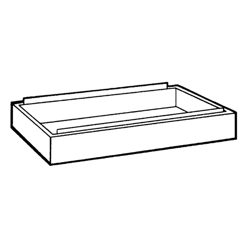 Safco 4995BLR Closed Base for Steel Plan File Cabinet Closed Base for Steel Plan File Cabinet - Each