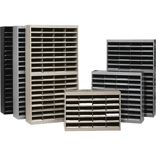 Safco 9211BLR Heavy-duty Literature Organizers Heavy-duty Literature Organizers, Stationary, 24 Slots, Steel, 37-1/2" W x 12-3/4" D x 25-3/4" H - Each