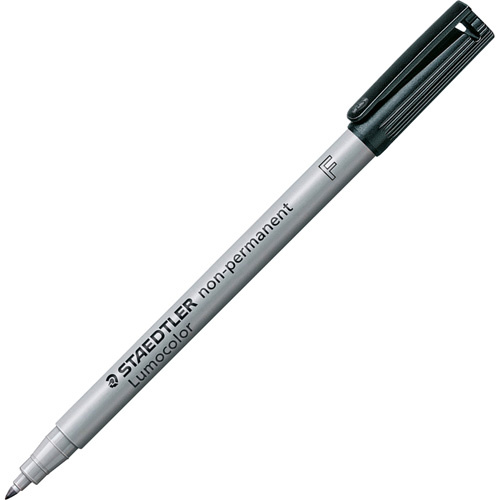 Staedtler 185686 Lumocolor® Non Permanent Fine Tip Black Marker Lumocolor<sup>®</sup> Non Permanent Fine Tip Black Marker - Each