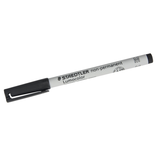 Staedtler 184416 Lumocolor® Non Permanent Medium Tip Black Marker Lumocolor<sup>®</sup> Non Permanent Medium Tip Black Marker - Each