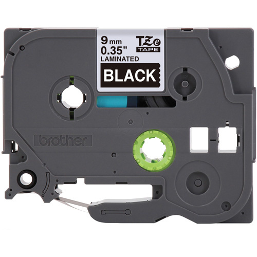 Brother TZE325G P-touch® Labeling Systems P-touch<sup>®</sup> Labeling Systems, 9 mm x 314.96" or 8 m, White on Black - Each